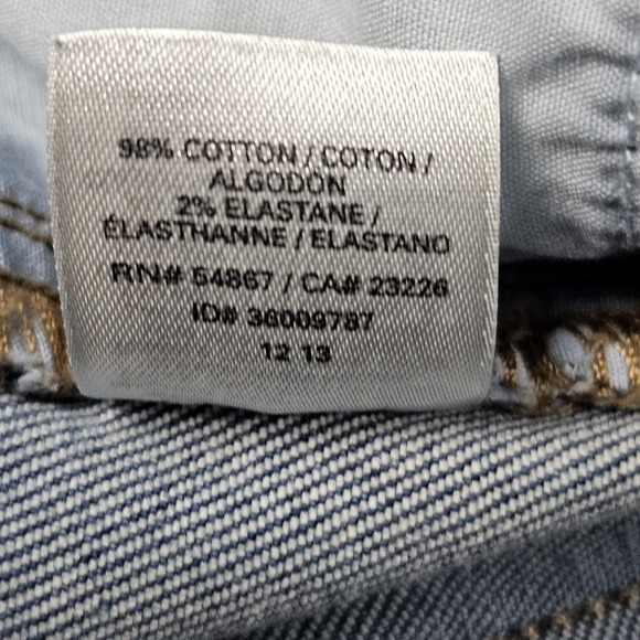 Victorias Secret PINK Jean Shorts Size 0 Cutoff Denim Jorts Frayed Faded Logo - Picture 4 of 7